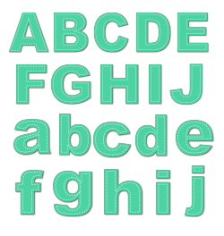 スタンプアルファベット(緑)